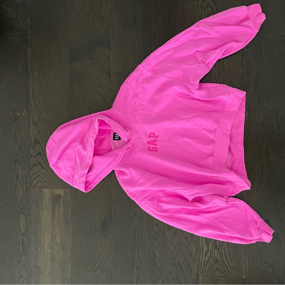 GAP Womans Bright Pink Pullover Hoodie small